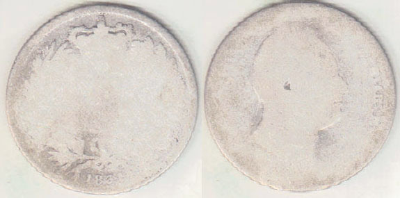 1834 Great Britain silver Shilling A003688